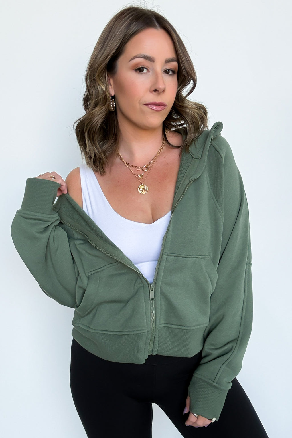 Raylee French Terry Zip Up Hoodie - FINAL SALE - Madison and Mallory