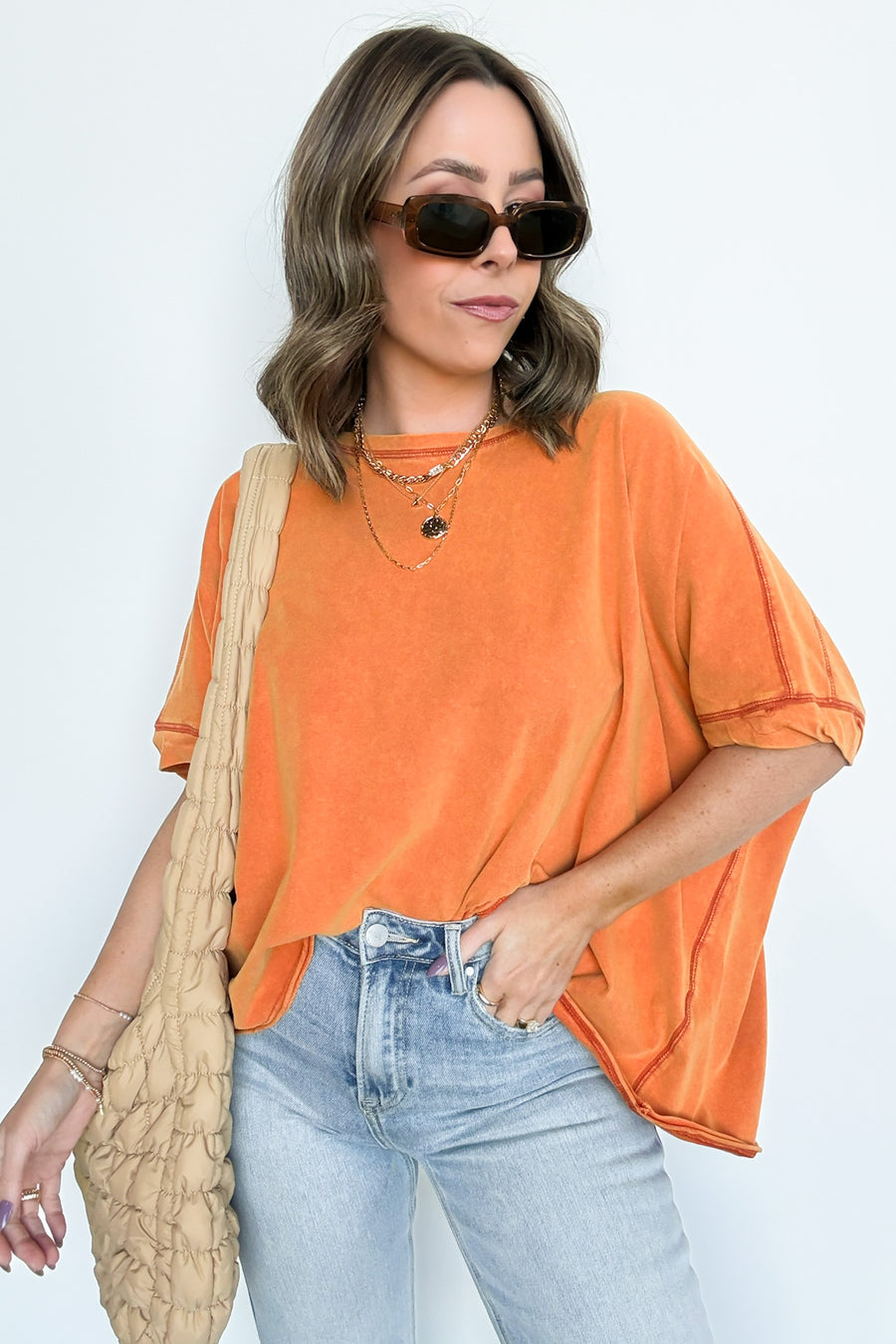  Rayven Mineral Wash Oversized Tee - Madison and Mallory