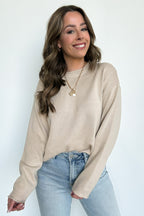 Rebecca Lace Up Back Sweater - FINAL SALE - Madison and Mallory