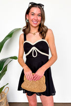 Refined Breeze Braid Trim Detail Linen Dress - Madison and Mallory