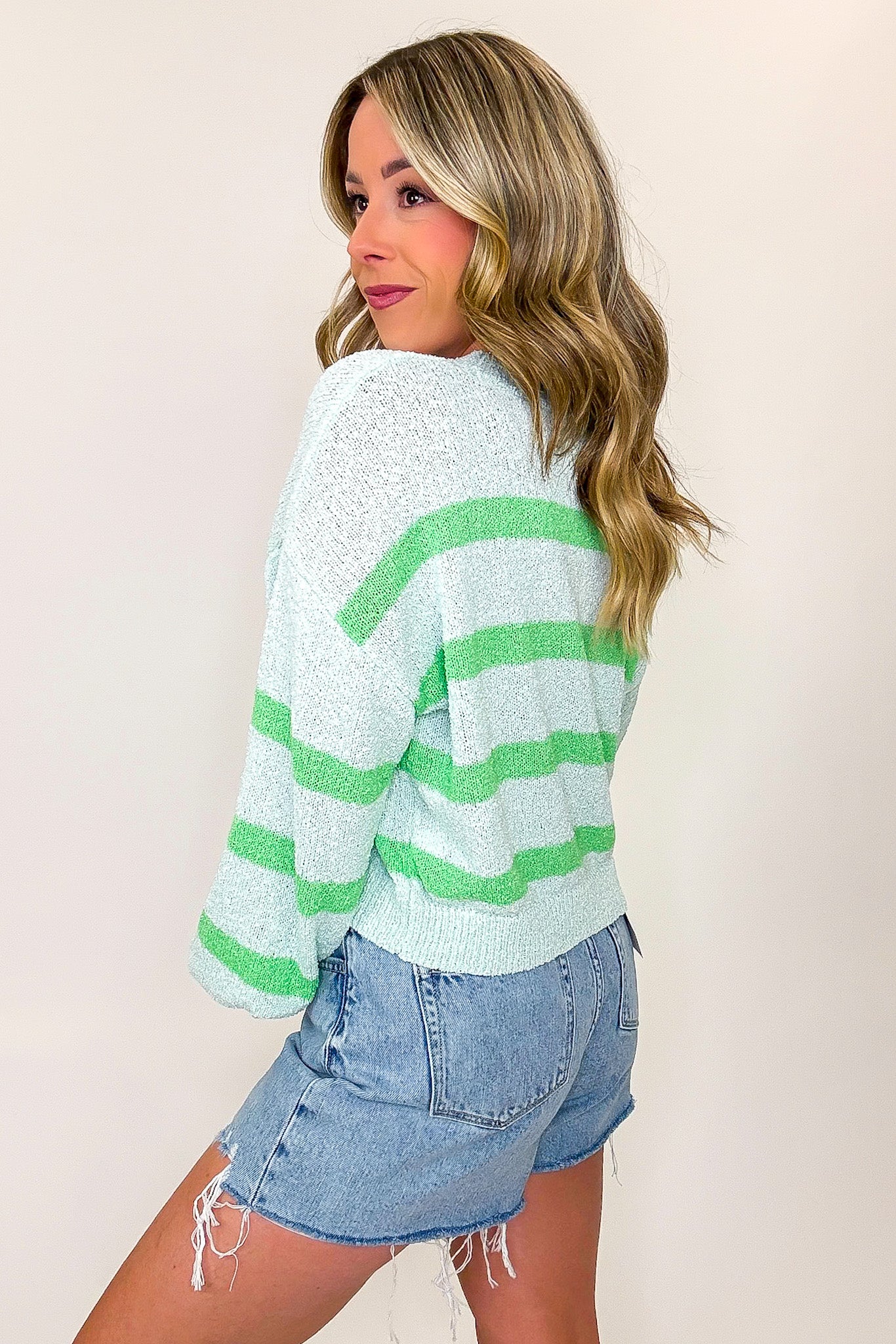 Refined Lines Striped Knit Sweater - Madison and Mallory