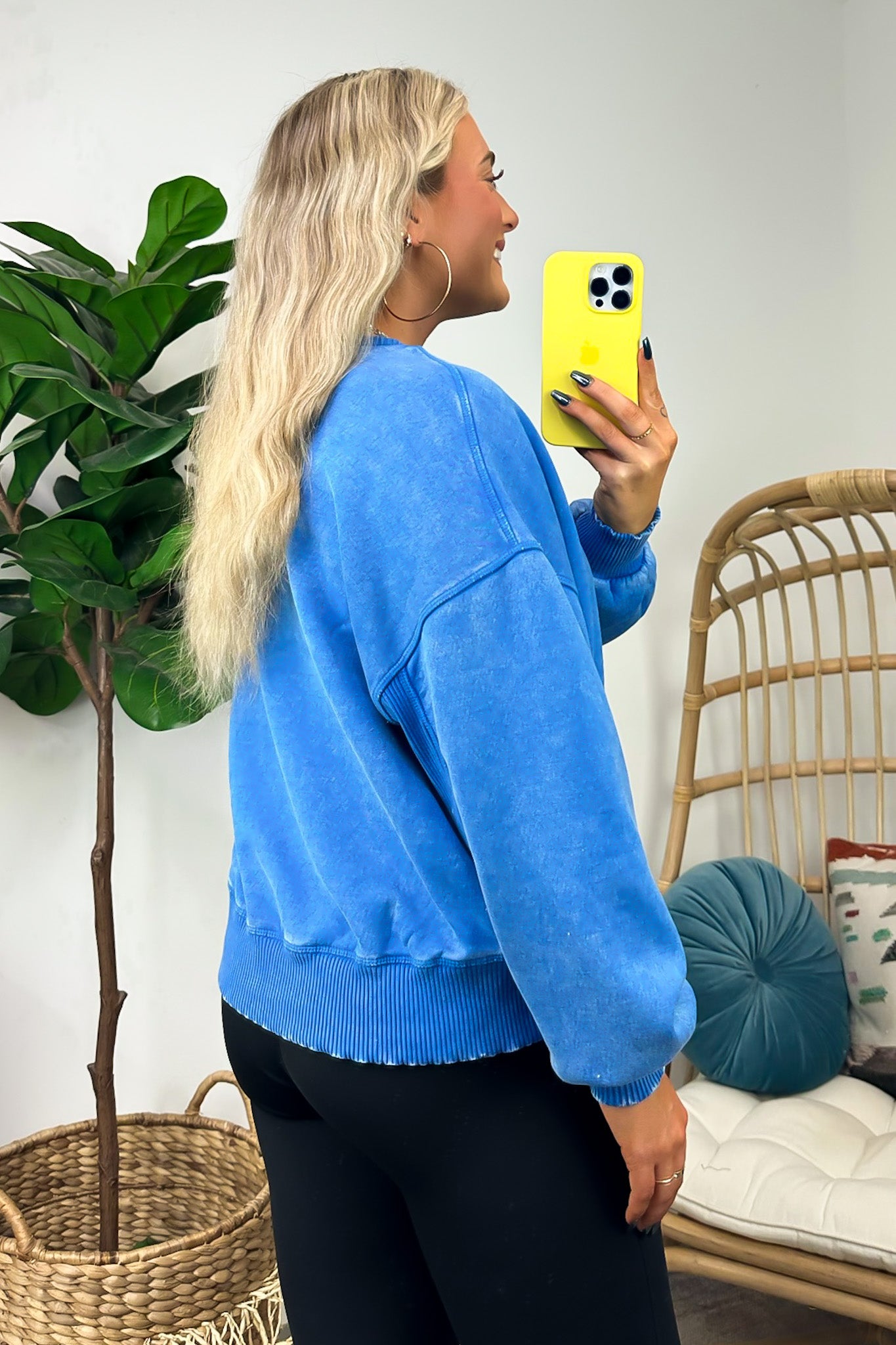  Refined Relaxation Acid Wash Pullover - Madison and Mallory