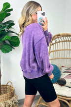  Refined Relaxation Acid Wash Pullover - BACK IN STOCK - Madison and Mallory