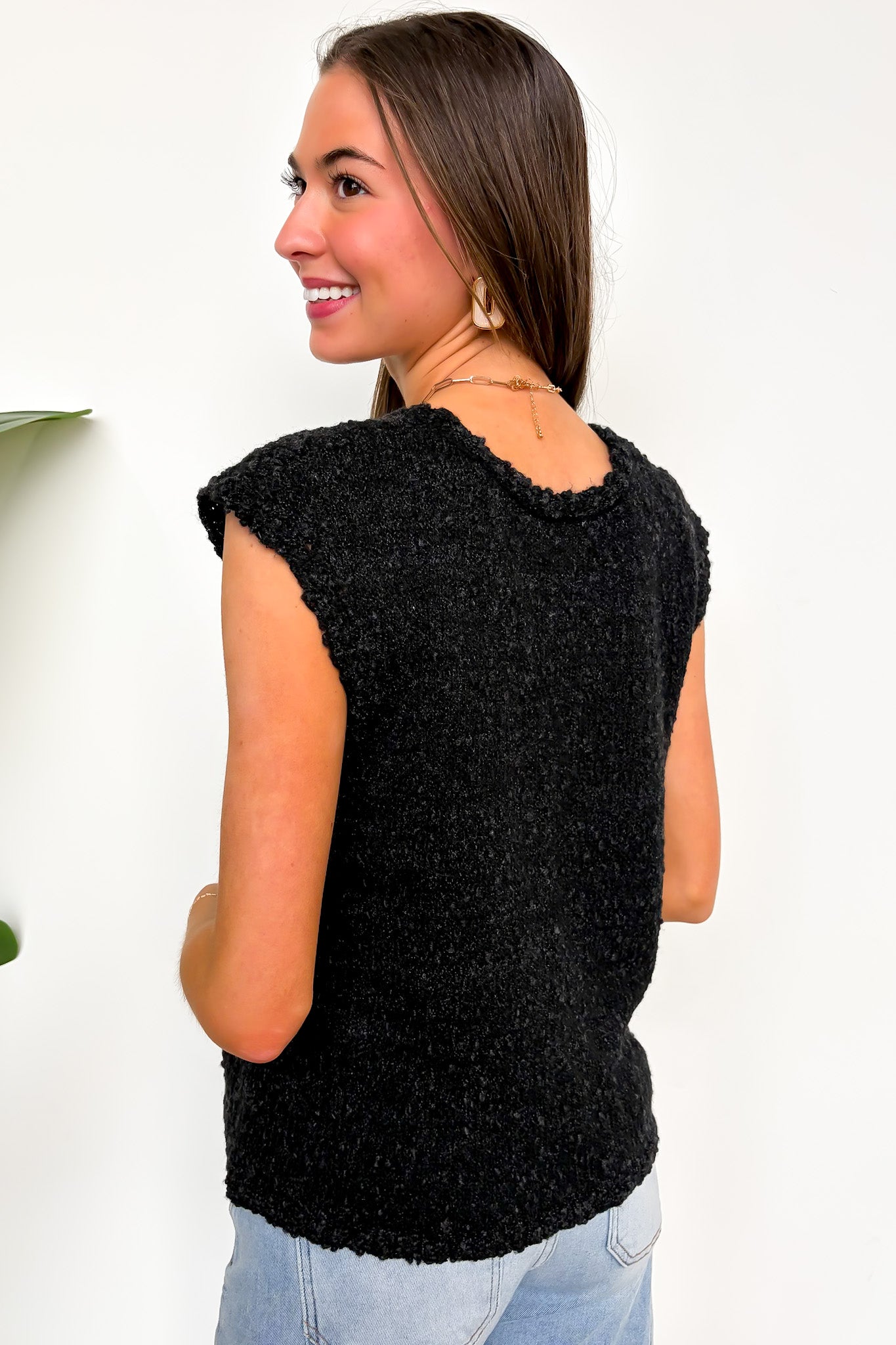 Refined Texture Boucle Knit Top - Madison and Mallory