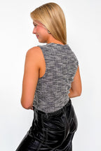 Refined Tradition Tweed Button Up Top - Madison and Mallory