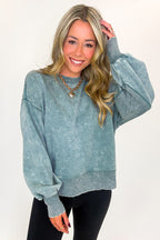Refined Relaxation Acid Wash Pullover - BACK IN STOCK