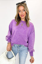 Refined Relaxation Acid Wash Pullover - BACK IN STOCK