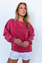 Refined Relaxation Acid Wash Pullover - BACK IN STOCK