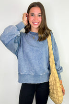 Refined Relaxation Acid Wash Pullover - BACK IN STOCK - Madison and Mallory