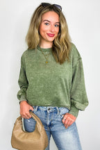 Refined Relaxation Acid Wash Pullover - BACK IN STOCK