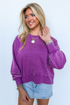 Refined Relaxation Acid Wash Pullover - BACK IN STOCK