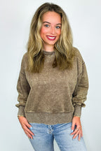 Refined Relaxation Acid Wash Pullover - BACK IN STOCK
