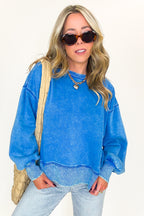 Refined Relaxation Acid Wash Pullover - BACK IN STOCK - Madison and Mallory