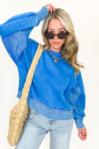 Refined Relaxation Acid Wash Pullover - BACK IN STOCK - Madison and Mallory