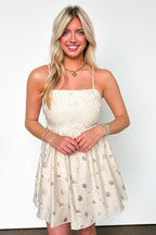 S / Cream Remarkable Entrance Floral Bow Tie Dress - FINAL SALE - Madison and Mallory