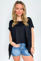 Remi Round Neck Relaxed Top - Madison and Mallory