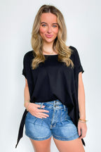 Remi Round Neck Relaxed Top - Madison and Mallory