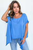 Remi Round Neck Relaxed Top - Madison and Mallory