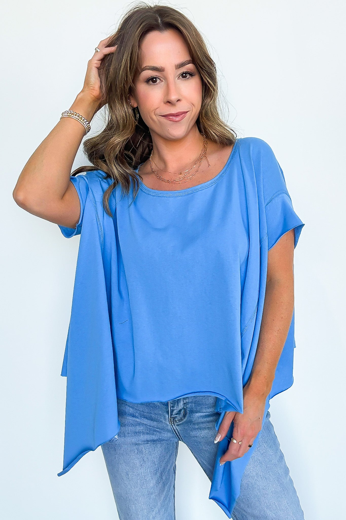 Remi Round Neck Relaxed Top - Madison and Mallory