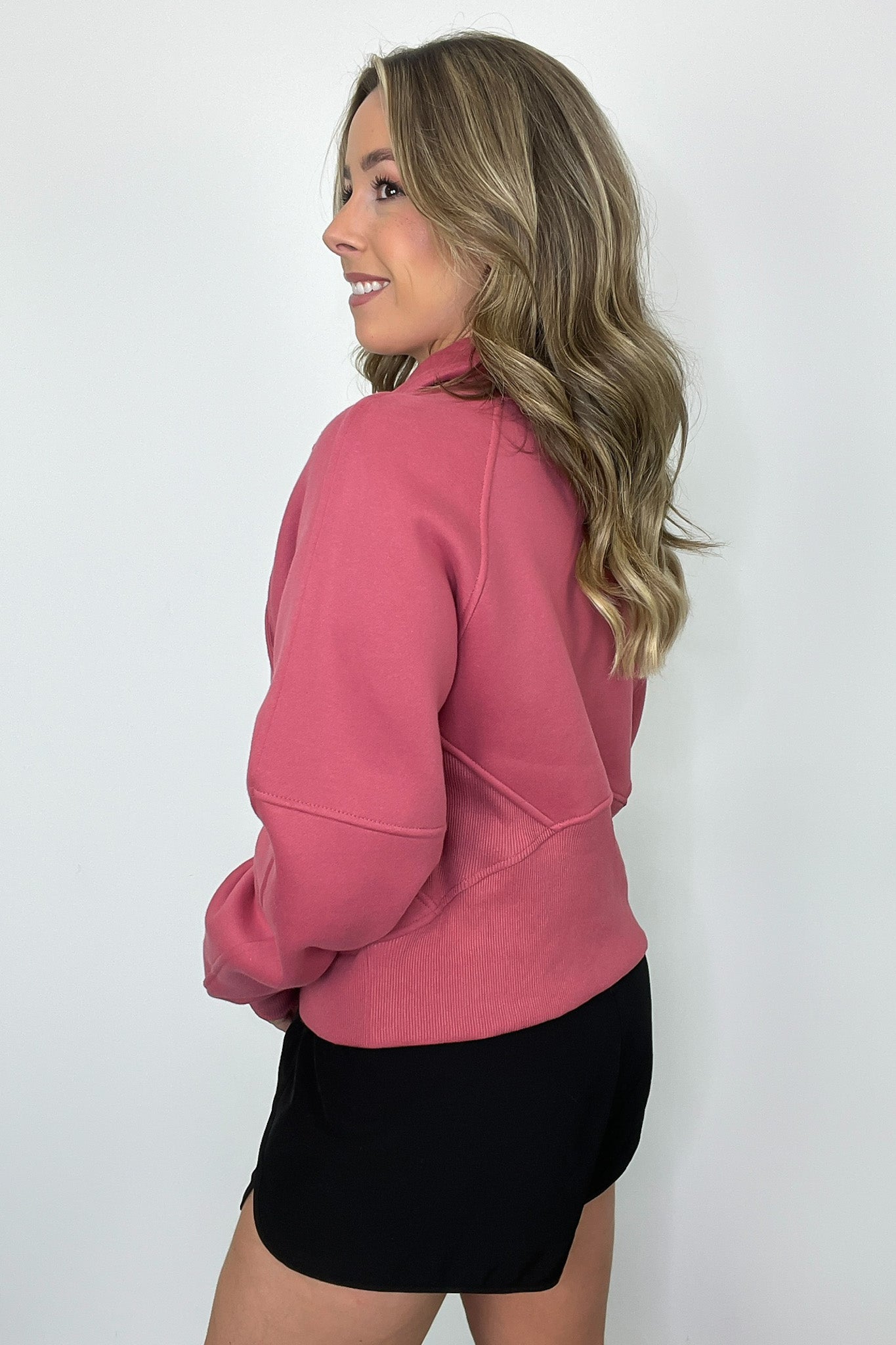  Renelle Funnel Neck Half Zip Pullover - Madison and Mallory