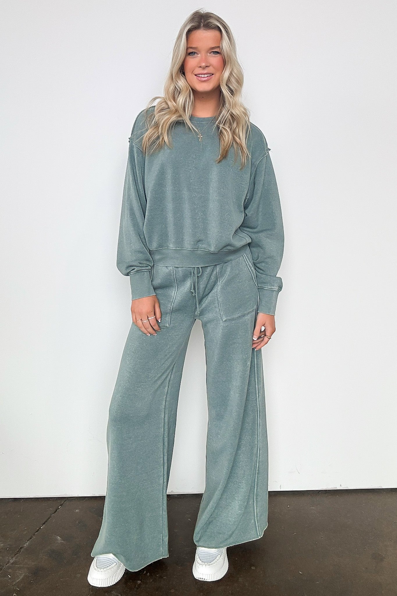  Rest Day Exposed Seam Sweatshirt - Madison and Mallory