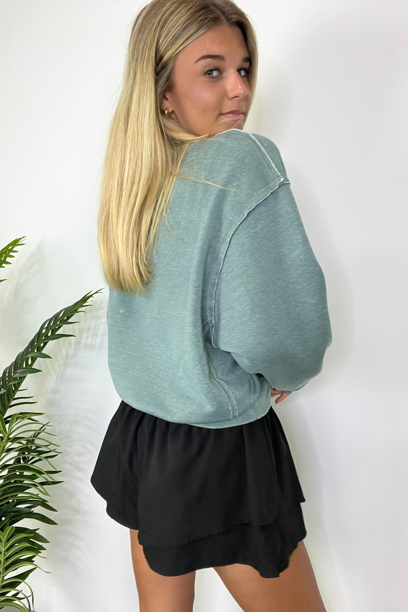  Rest Day Exposed Seam Sweatshirt - FINAL SALE - Madison and Mallory