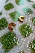 Retro Resin Hoop Earrings