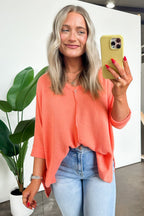 Rhysa Textured Knit V-Neck Top - FINAL SALE - Madison and Mallory