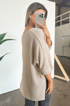 Rhysa Textured Knit V-Neck Top - FINAL SALE - Madison and Mallory