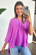  Rhysa Textured Knit V-Neck Top - BACK IN STOCK - Madison and Mallory