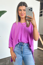  Rhysa Textured Knit V-Neck Top - BACK IN STOCK - Madison and Mallory