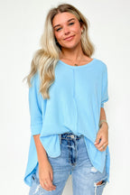  Rhysa Textured Knit V-Neck Top - BACK IN STOCK - Madison and Mallory