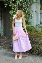 Ribbon Muse Ribbed Bow Detail Tank Top - Madison and Mallory