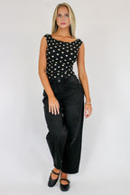 Ridgeway Mid Rise Fit Crop Wide Barrel Leg Jeans - Madison and Mallory