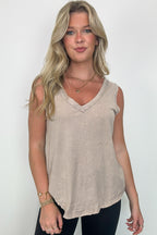 Rima Mineral Wash Flowy Tank Top - BACK IN STOCK - Madison and Mallory