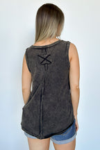 Rima Mineral Wash Flowy Tank Top - BACK IN STOCK - Madison and Mallory
