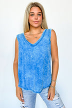 Rima Mineral Wash Flowy Tank Top - BACK IN STOCK - Madison and Mallory
