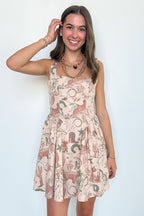 Rodeo Western Print Dress - BACK IN STOCK - Madison and Mallory