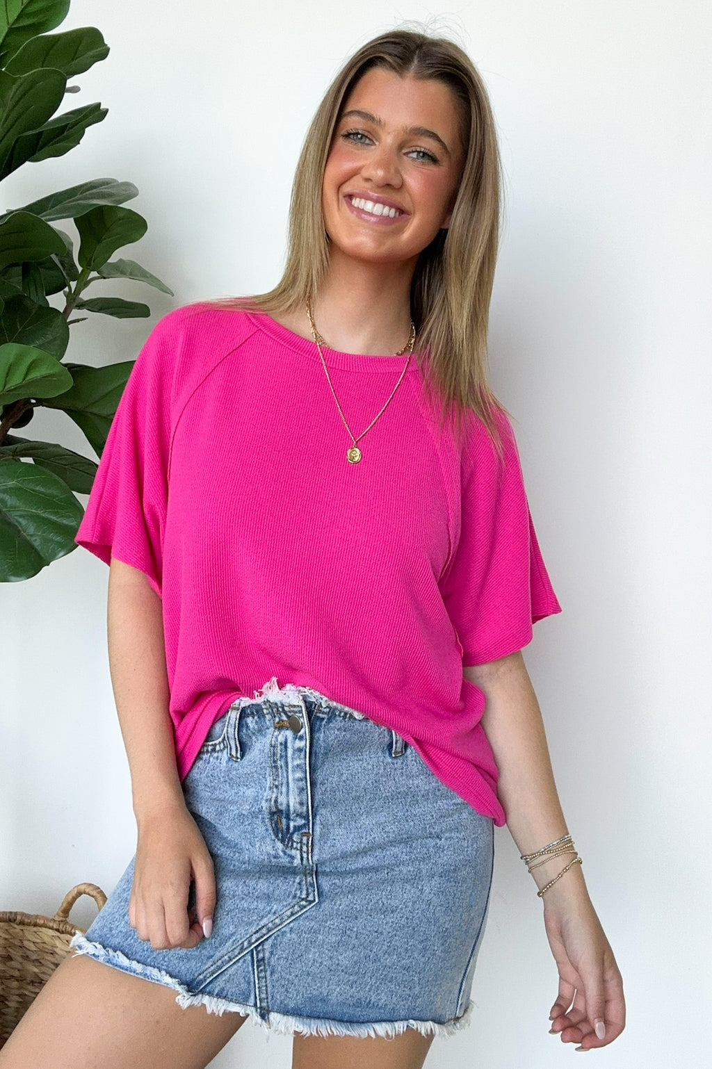 Roll With It Mini Ribbed Knit Relaxed Fit Top - FINAL SALE - Madison and Mallory