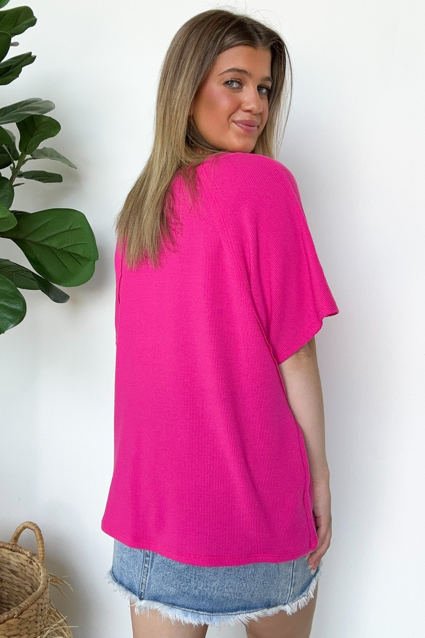 Roll With It Mini Ribbed Knit Relaxed Fit Top - FINAL SALE - Madison and Mallory
