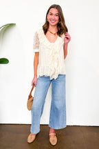 Romance Thread Lace Detail Top - Madison and Mallory