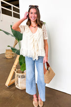 Romance Thread Lace Detail Top - Madison and Mallory