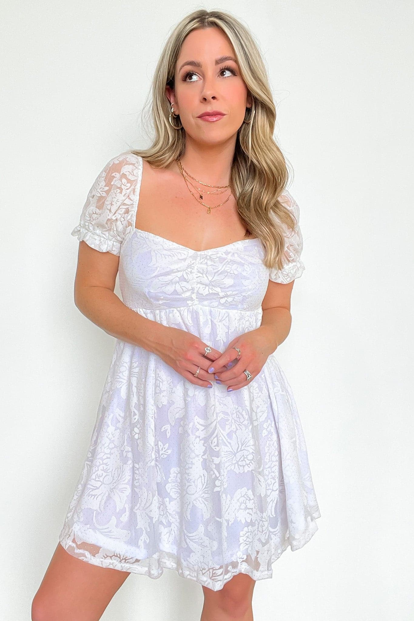 White / S Romantic Dedication Lace Sweetheart Dress - FINAL SALE - Madison and Mallory
