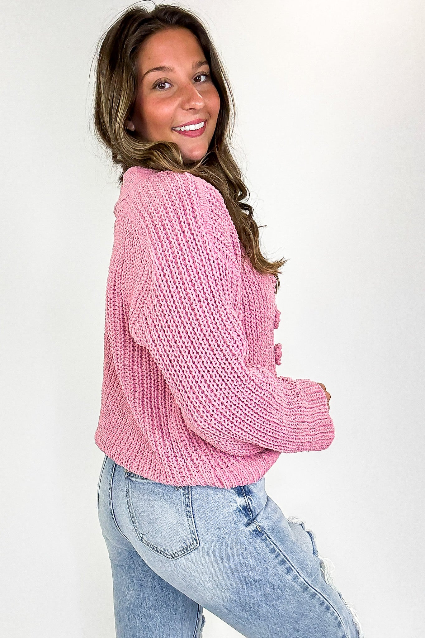 Rosette Threads Knit Cardigan - FINAL SALE - Madison and Mallory