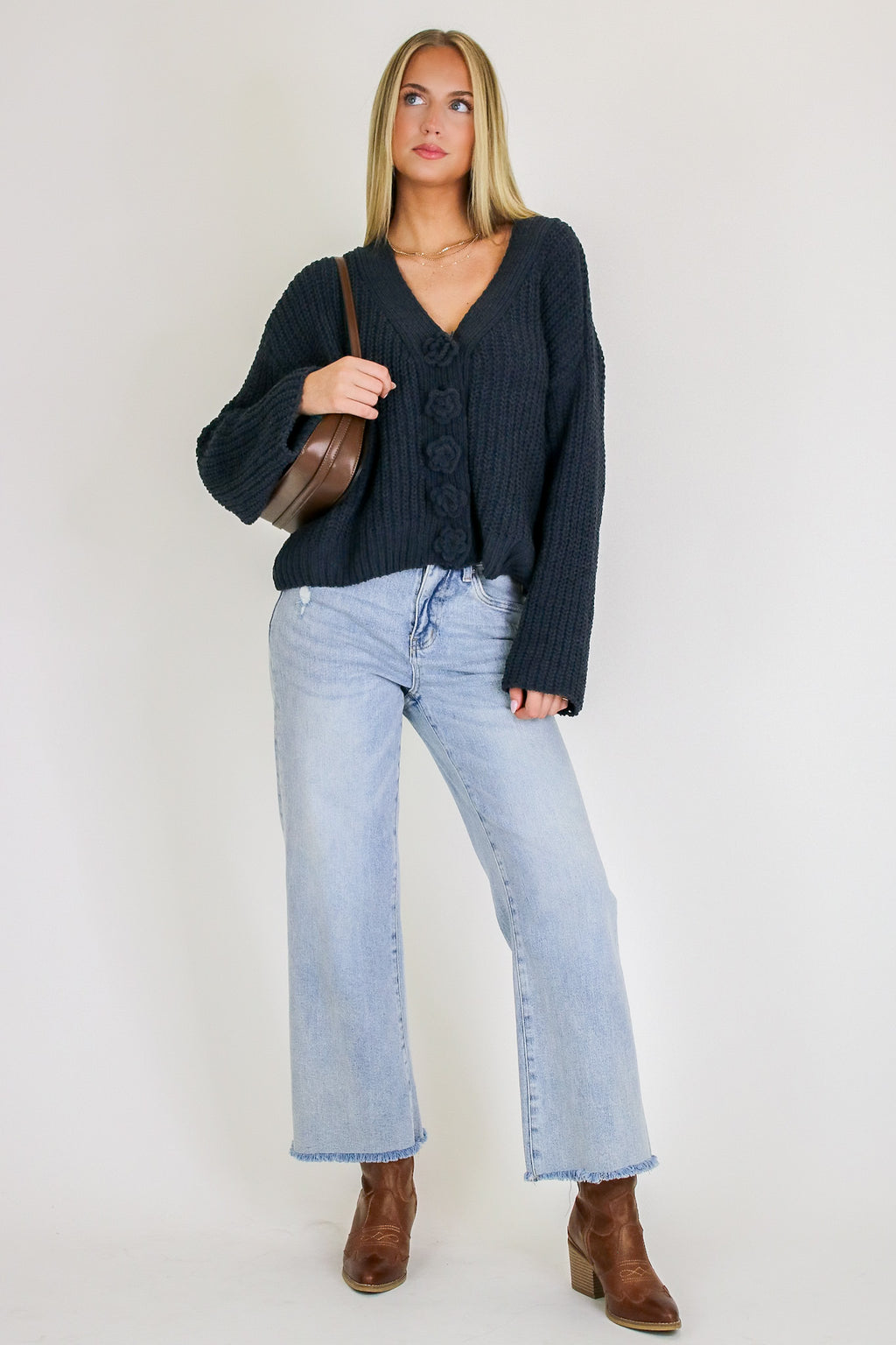 Rosette Threads Knit Cardigan - Madison and Mallory