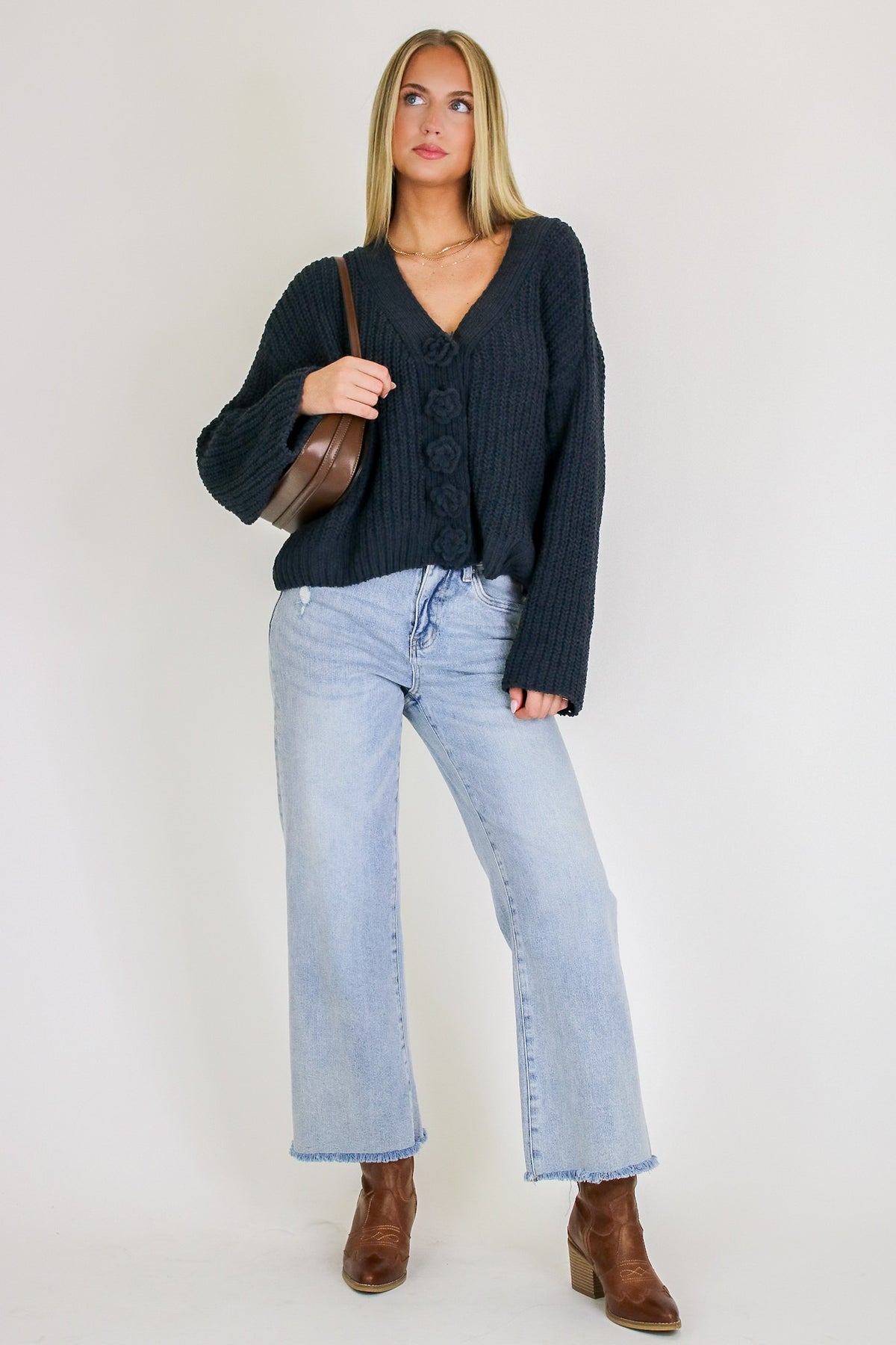 Rosette Threads Knit Cardigan - Madison and Mallory