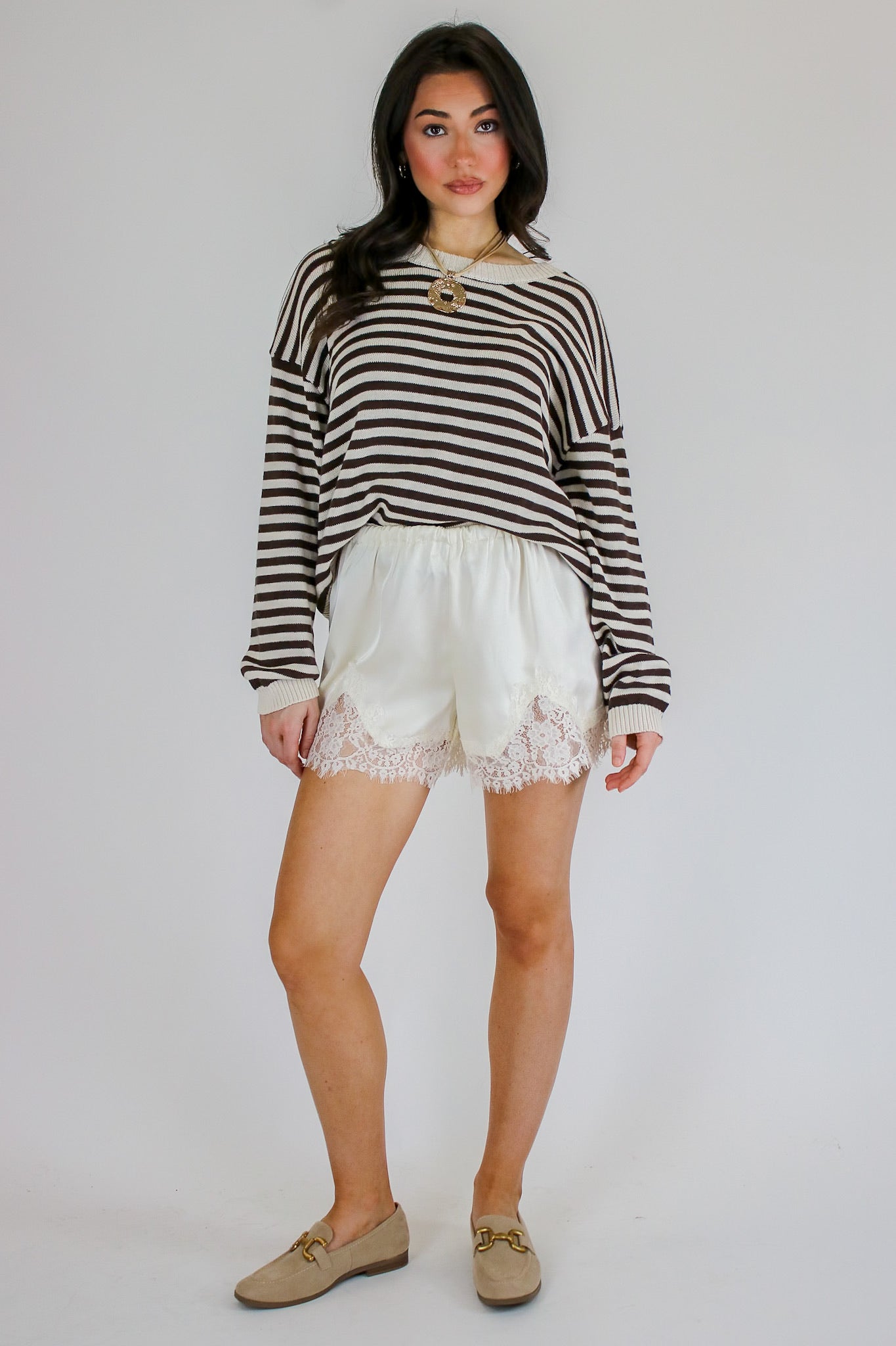 Rowan Striped Button Sweater