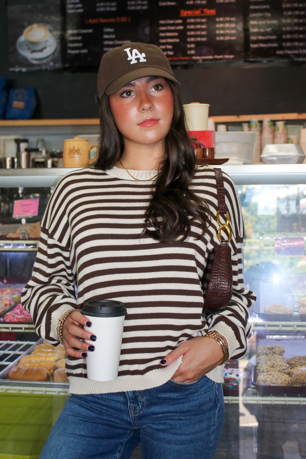 Rowan Striped Button Sweater - Madison and Mallory
