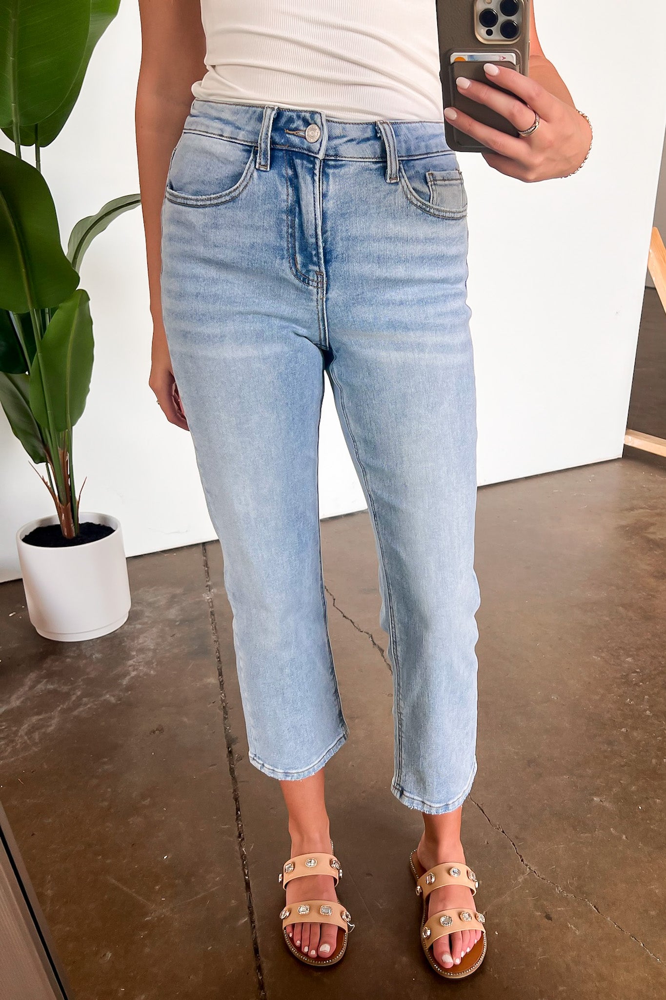 Roxanna High Rise Crop Straight Jeans - Madison and Mallory