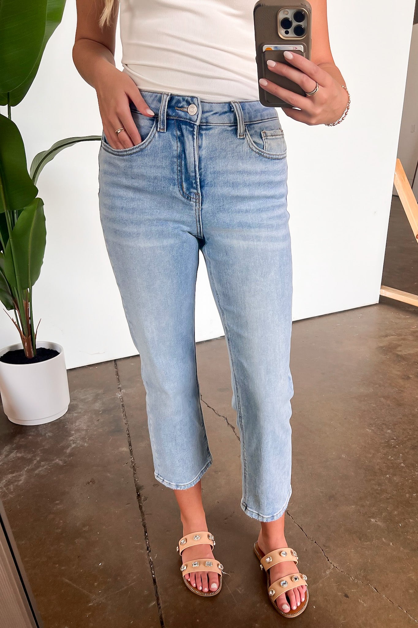  Roxanna High Rise Crop Straight Jeans - Madison and Mallory